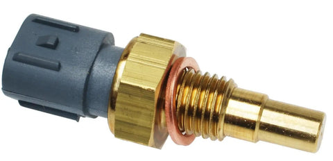 Direct Fit Engine Coolant Temperature Sensor Top Shelf Aftermarket Replacement with brass tip and gray connector for truck applications.