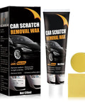 New Upgraded Car Scratch Remover For Deep Scratches, Easy DIY Car Paint Repair Kit With Wipe And Sponge, No Tools Needed, Vehicle Scratch Repair Solution For Cars Trucks SUVs Today product packaging featuring tube, sponge, and wipe