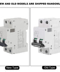New and old models of 2-Pole 250V DC Miniature Circuit Breaker For Solar Systems, Din Rail Mount, Quick-Trip DC Breaker, C65H-DC, 32A