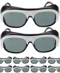 Killer Welding Safety Glasses With Dang Tough Scratch Proof Lens and Boss Level Spark Shield in bulk ten pack.