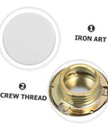 Concealed Fire Sprinkler Cover Plate And Ceiling Escutcheon featuring a snug fit with screw thread detail, iron build, 3.34 inches.