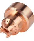 Super Cool Plasma Caps 5 Pack Copper Replacement For Thermal Dynamics 85 And 105 Cutting Torch Consumables, detailed view of copper arc plasma cap.