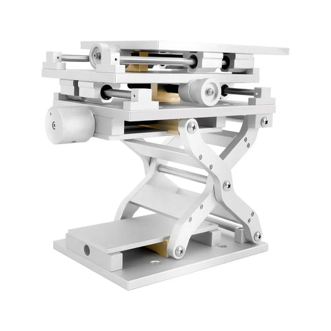 3 Axis Moving Workbench For Laser Marking And Engraving Pro Grade Portable Aluminum Lab Table with 3D Positioning Lifting Mechanism