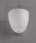 Bell Shaped Frosted Glass Shade For Ceiling Fans And Pendant Lights Replacement Lipless Glass Cover With 1 5 8 Inch Fitter Opening