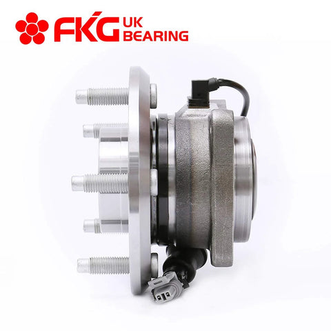 Side view of Rear Wheel Bearing Hub Assembly Fits 2007 2009 Chevy Equinox 2007 2009 Pontiac Torrent 2008 2009 Saturn Vue 2007 2009 Suzuki XL 7 2012 2014 Chevy Captiva Sport ABS 5 Lug Rear Position Left Or Right OE Replacement