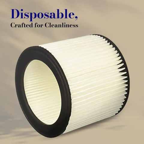 Cartridge Filter Replacement For Wet And Dry Vacuum Cleaners Fits 5 To 16 Gallon Models Easy To Install