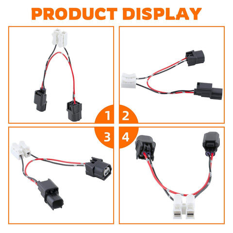 VCM Muzzler Harness Disable Kit for Honda Odyssey Ridgeline Accord Pilot and Acura 3.5L V6 connectors display