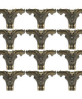12 Pack Zinc Alloy Box Leg Set for Jewelry Boxes and Furniture Heightening Dope Decorative Feet Pads in classic style