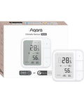 Thread And Zigbee Smart Climate Sensor W100 For Temperature And Humidity Monitoring, Matter Ready, product and packaging
