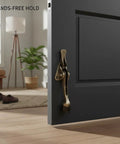 Foot Operated Door Stop For Hands Free Entryway Keeps Doors Open In Bedrooms Living Rooms And Offices Zinc Alloy Floor Holder In Use