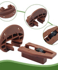 Top Notch Heavy Duty Bottom Mount Drawer Slides Featuring Buttery Smooth Rolling Tracks For Vintage Dressers And Nightstands Handy Furniture Fix Up Kit Without Sleeves, brown plastic track components.