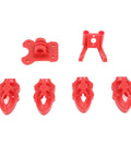 Red 3D Printed RC FPV Drone Mounting Base Kit With Motor Camera And Antenna Mounts For 5 To 10 Inch Quadcopter Frames