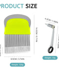 Amazon 2-in-1 Crinkle Cutter & French Fry Cutter set with stainless steel blades and yellow-gray handle