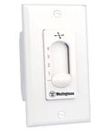 Ceiling Fan Wall Control Rotary Dial With Variable Speed Four Speeds Two Wire Install Replaces Toggle Switch White Finish