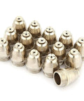 Top Grade 40 Piece Plasma Cutter Consumables Set With Ceramic Cups, Electrodes And Nozzles For Cut60 Lgk60 60 Amp Machines. Set of 15 metal nozzles.