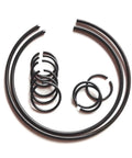 M4 To M140 Steel Wire Shaft Clamp Retaining Rings, Heavy Duty Manganese Alloy, External C Type Snap Ring, 1 Piece