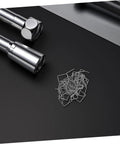100 Piece Car Bumper Plastic Repair Welding Rods Kit With Hot Melt Staples on black surface, metal rods and staples shown