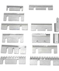 Top Shelf Carbon Steel Carton Sealer Blades Pack Of Ten Heavy Duty Semi Automatic Packing Machine Knives sharp serrated blades layout