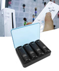 4 In 1 Remote Charging Station With LED Indicator And Built In USB Cable Includes 4x 2800mAh NiMH Rechargeable Batteries