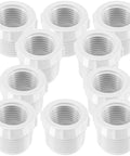 Bulk 10 Pcs PVC Pipe Fittings Set Male To Female Thread Reducer Bushings Three Quarters Inch To One Half Inch