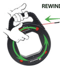 Rewinding Non Conductive Fiberglass Fish Tape With Twist Design For Long Runs And Heavy Duty Pulling Multi Groove Wire Puller