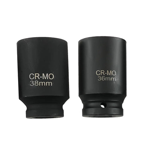 10pcs Deep Impact Socket Set 3/4 Inch Drive Metric 22-41mm With 6-Point Grip For Heavy Duty Garage Work That Totally Slaps And Matches Your Existing Case Kit Perfectly. CR-MO 36mm and 38mm sockets