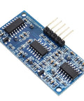 Ultrasonic Distance Sensor Module Replacement SR04 For Arduino 5V 5 Pin 2cm To 450cm Range High Precision Up To 0.3cm Low Power Under 2mA Breadboard Friendly 45x21mm Perfect For DIY Robotics And Arduino Projects, blue PCB with pin header