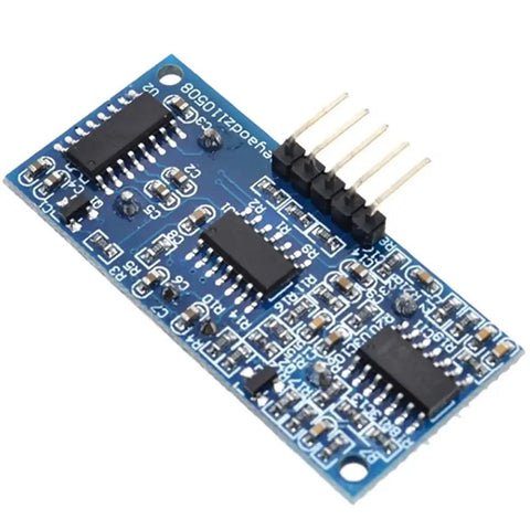 Ultrasonic Distance Sensor Module Replacement SR04 For Arduino 5V 5 Pin 2cm To 450cm Range High Precision Up To 0.3cm Low Power Under 2mA Breadboard Friendly 45x21mm Perfect For DIY Robotics And Arduino Projects, blue PCB with pin header