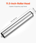 11.5-Inch Roller Head designed for Built Like A Tank Heavy Duty Roller Stands Two Pack Adjustable Shop Supports.