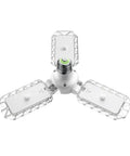 Three-Panel Deformable LED Garage Light With 3300 Lumens Of 5000K Daylight, 30W Power, 300W Equivalent, E26 Screw-In view