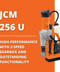 Pro Grade Magnetic Drill Unit With Reversible Electronic Speed Control For Up To Two And A Half Inch Annular Cutters Rock Solid Performance with dual speed gearbox.