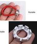 Close-up of Pro Bike Spoke Adjustment Wrench Set Of 2 For Rim Truing And Nipple Tightening Stainless Steel 9H Hardened Tools