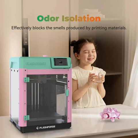 AD5M 3D Printer Enclosure Dustproof Protective Cover with child smelling odor-free environment