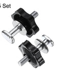 Five Piece T Track Bolt And Knob Kit With M6 Threads 40Mm Bolts 32Mm Knob Heads Stainless Washers Pro Grade Hardware