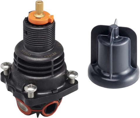 Rite-Temp Thermostatic Cartridge For Shower Valve With Mud Guard 9 GPM At 45 PSI Single Lever Control, shown with mud guard