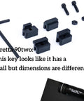 Universal Key Adapter Kit For TLR 1 And TLR 2 Rails 69260 Replacement Parts Easy Drop In Mount Keys with screws and hex key