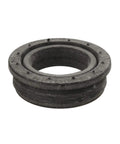 Genuine OEM WPW10538166 Circulation Pump Inlet Grommet for dishwashers, black rubber replacement part, side view