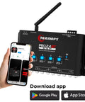Bluetooth DSP Crossover For Car Audio With App Control 15 Band Graphic Equalizer 12 Presets 2 In 4 Out High Level Input Gain