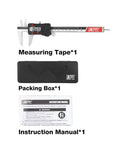 6 Inch Stainless Steel Digital Caliper With Large LCD Display Effortless Inch And Metric Conversion Vernier Micrometer Precision Gauge with case and manual