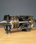 Dope 1:3 Scale WP-85 Turbojet Engine Model Kit With Motorized Blades, Functional DIY Jet Engine For STEM Projects, Aviation Fans And Engineering Enthusiasts, 3D Printed Precision Build For Hands On Learning cutaway view