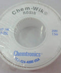 Pro Grade Rosin Desoldering Braid 10-25L, Chem-Wik Wick, Ultrapure Oxygen-Free Copper, 2.5mm wide, 7.6 inch length, RoHS