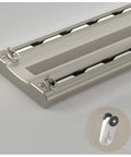 Heavy Duty Dual Aluminum Sliding Door Track With Hella Smooth Gliding Rails For Ceiling Mounted Barn Door Hardware Built Tough To Level Up Your Dope Home Setup In Brown, close-up of smooth gliding rail and roller
