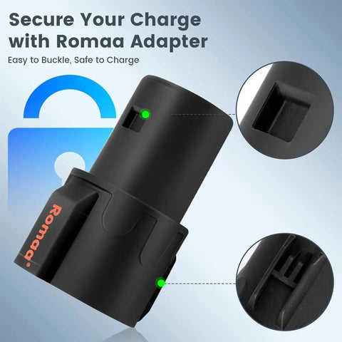 J1772 To Nacs Ev Charging Adapter For Tesla Model 3 Y X S Max 60 Amps Fast Charging Portable Level 2 Connector close-up view showing buckling mechanism.