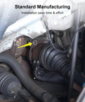 Close-up view of Heavy Duty Durable Front Passenger Axle Support Mount Bracket installation in a Ford Explorer, highlighting secure fit.