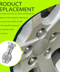 Close-up of wheel with 2 Pack Wheel Stud Bolt Kit With Lug Nuts M12x1.5 For Santa Fe Sonata Rio Sportage, rust proof, easy install.