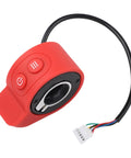 Thumb Throttle Accelerator For HX6 Pro Electric Scooter Replacement Controller Switch Handle Grip In Durable ABS Plastic Upgrade With 5 Pin Red Connector angle view