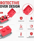 4 Pack 30amp Automatic Reset Circuit Breaker With Cover Dc 12V To 24V Resettable Overload Protector showing open protective cover design.