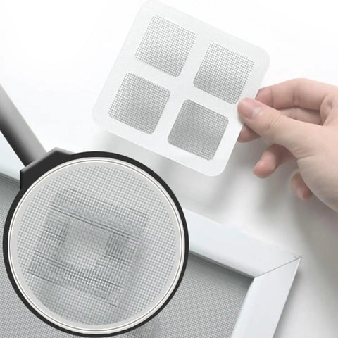 20 Pack Window Screen Repair Patch Kit With Fiberglass Mesh Tape Quick Tear Fix For Patio And Home Windows Easy Trim DIY Patch For Torn Screens Durable Outdoor Grade Repair Patches That Blend With Your Screen And Last