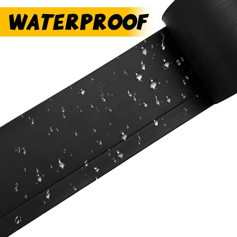 Flexible Black Vinyl Wall Base 5 Inch By 20 Foot Molding Trim With 1 Inch Crease Odorless Waterproof Rubber Baseboard Cover showing waterproof detail