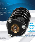 Close-up of front suspension coil spring for Ford Focus 2012 2013 showing premium steel and upper strut mount